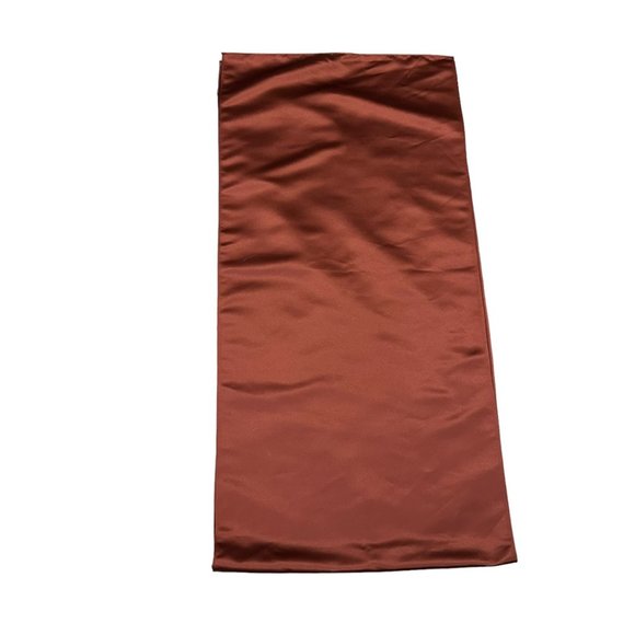 Dining Room Table Runner Burnt Umber Brown Shimmer Fall Autumn Thanksgiving - Picture 2 of 5
